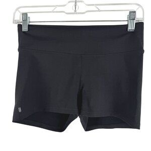 Nobull Shorts Womens Small Black Solid Nylon Blend Workout Gym Running SS-2107